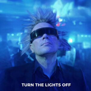 Man in John B sunglasses chilling in middle of nightclub with blue lights like the Jon Hamm meme